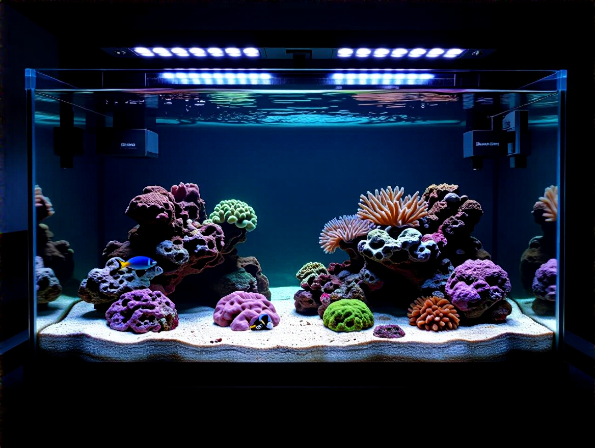 Montagem e ciclagem de aquário marinho