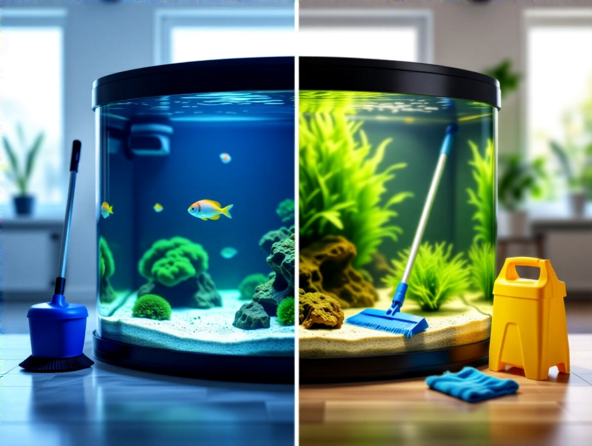 Controle de algas em aquários