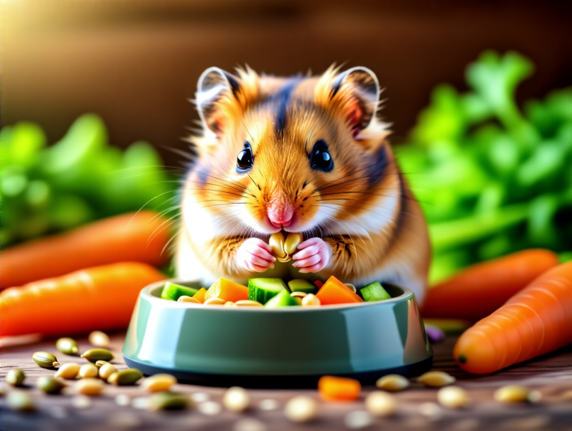 Alimentação adequada para hamsters