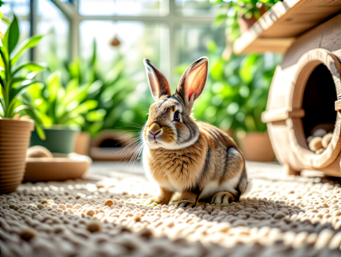 Habitação adequada para coelhos domésticos