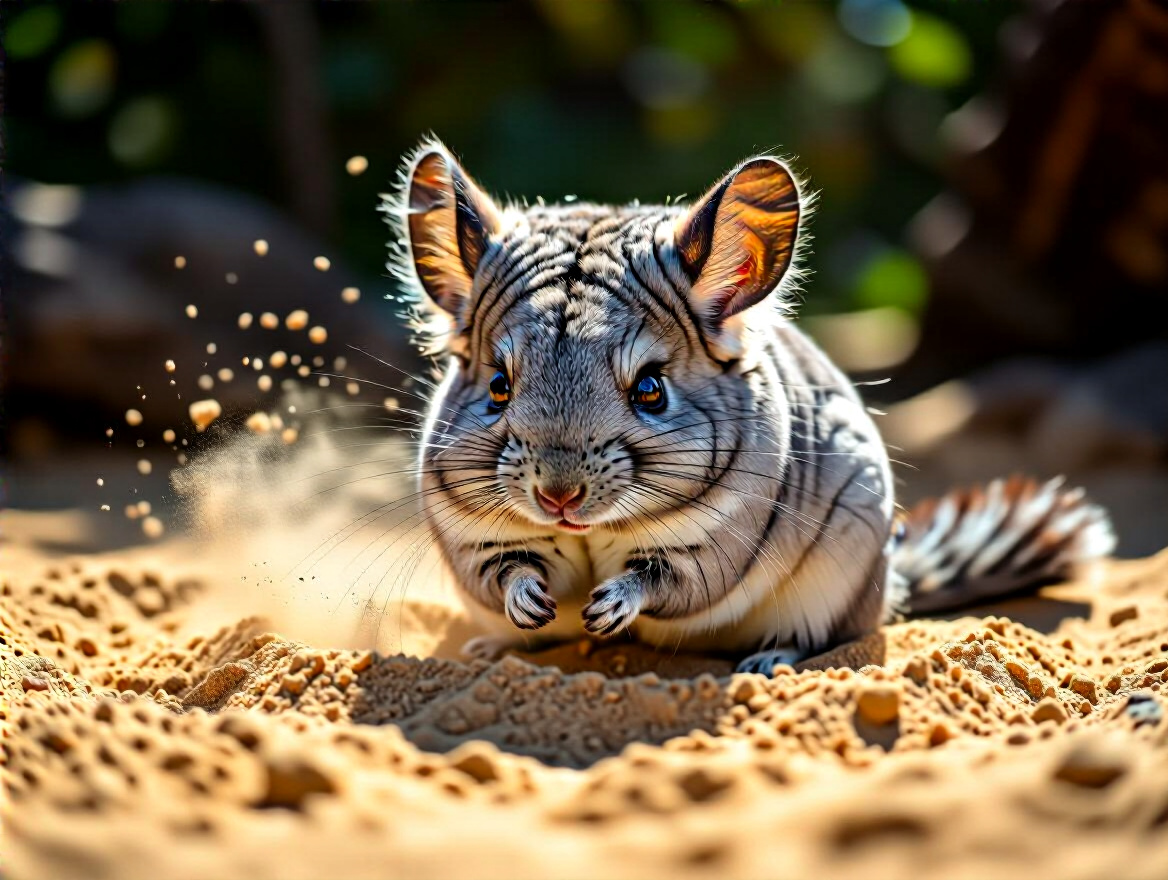 Comportamento natural de chinchilas