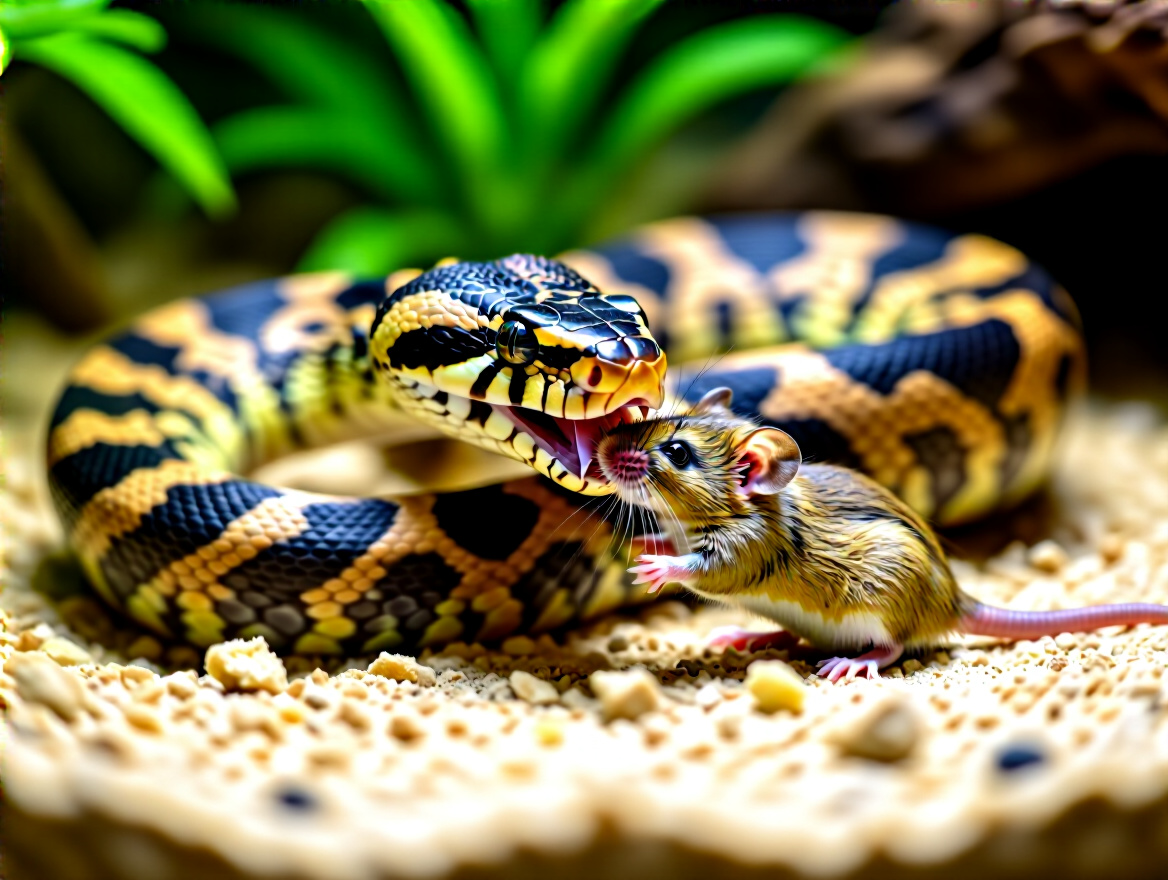 Alimentação de serpentes em cativeiro