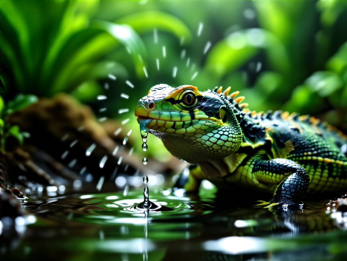 Hidratação adequada de répteis