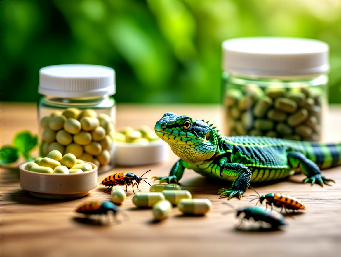 Suplementação nutricional para répteis